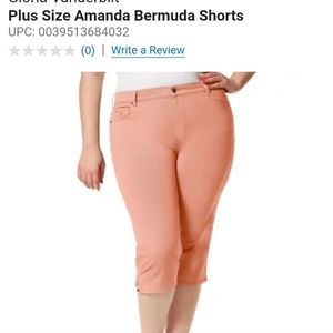 Gloria Vanderbilt sz 18w Amanda Bermuda Shorts